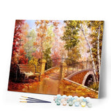 paint by numbers | Wooden Arch | advanced cities landscapes | FiguredArt