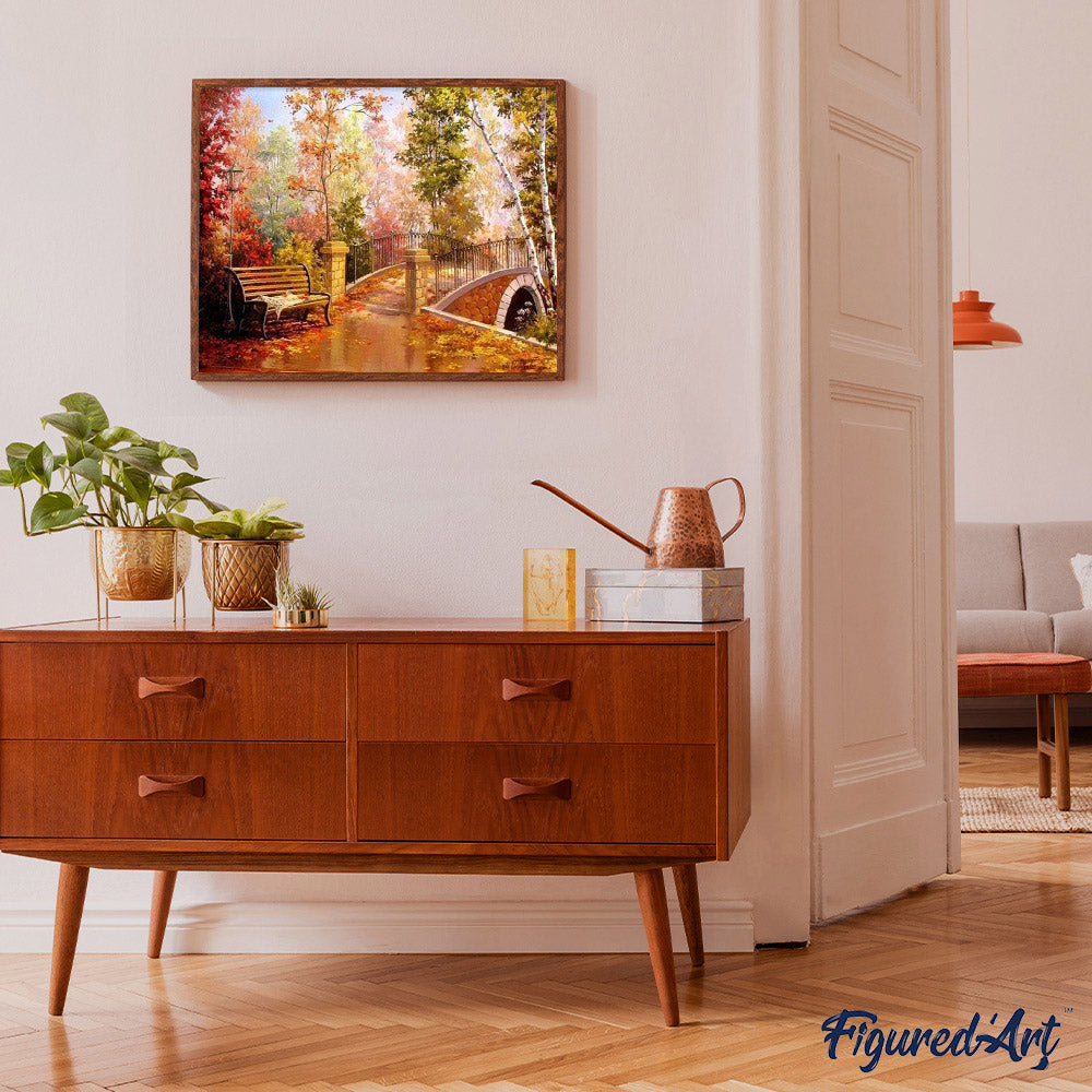 paint by numbers | Wooden Arch | advanced cities landscapes | FiguredArt