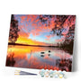 paint by numbers | Ducks in the Background | birds ducks intermediate landscapes | FiguredArt