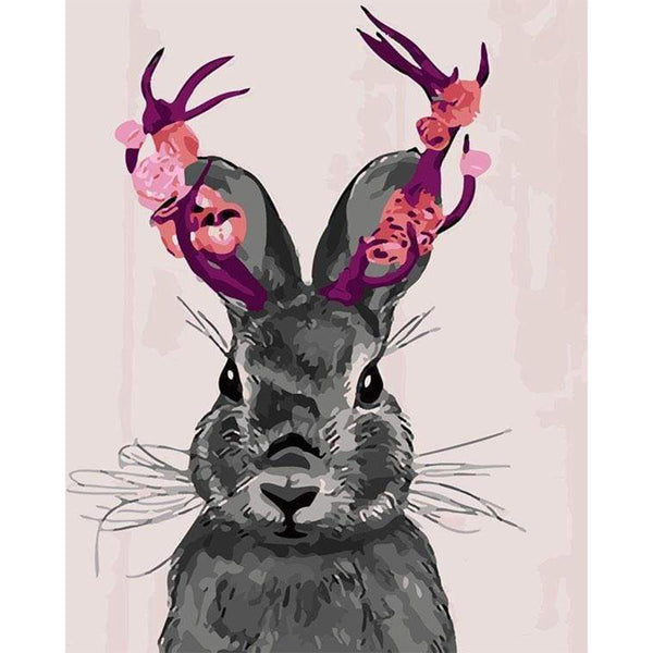 paint by numbers | Pretty Rabbit | animals easy rabbits | FiguredArt