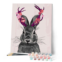 Load image into Gallery viewer, paint by numbers | Pretty Rabbit | animals easy rabbits | FiguredArt