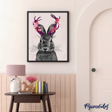 paint by numbers | Pretty Rabbit | animals easy rabbits | FiguredArt