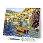 paint by numbers | Lake during Summer | intermediate landscapes ships and boats | FiguredArt