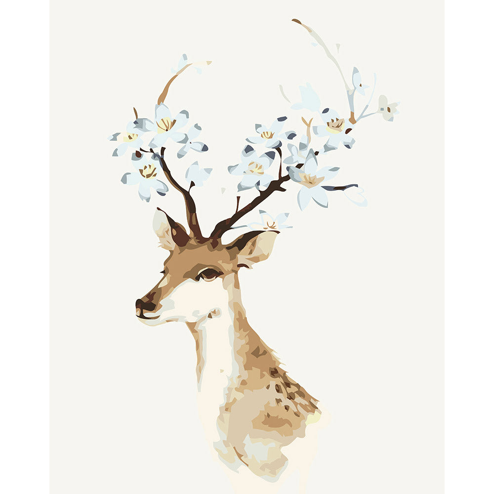 paint by numbers | Gray Deer | animals deer easy | FiguredArt