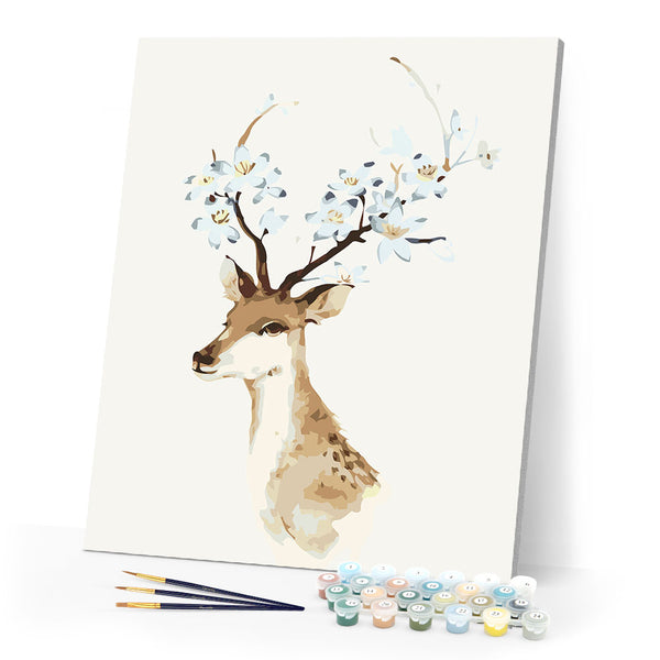 paint by numbers | Gray Deer | animals deer easy | FiguredArt