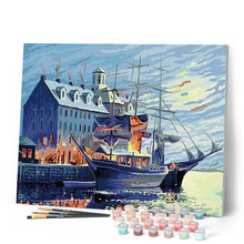 Load image into Gallery viewer, paint by numbers | Ship ready to leave | easy ships and boats | FiguredArt