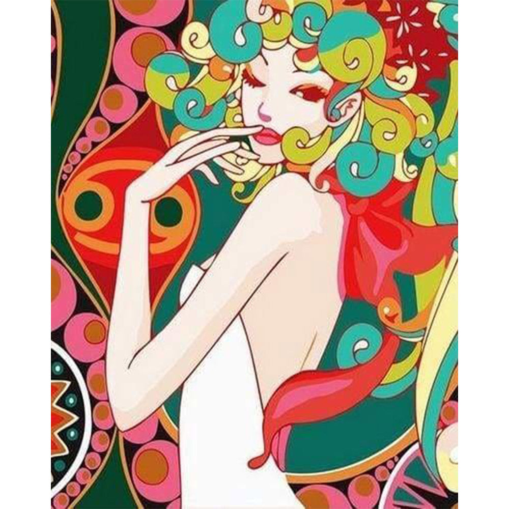 paint by numbers | Asian Pop Art | easy portrait world | FiguredArt