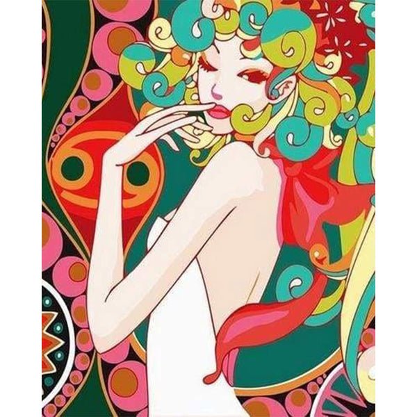 paint by numbers | Asian Pop Art | easy portrait world | FiguredArt