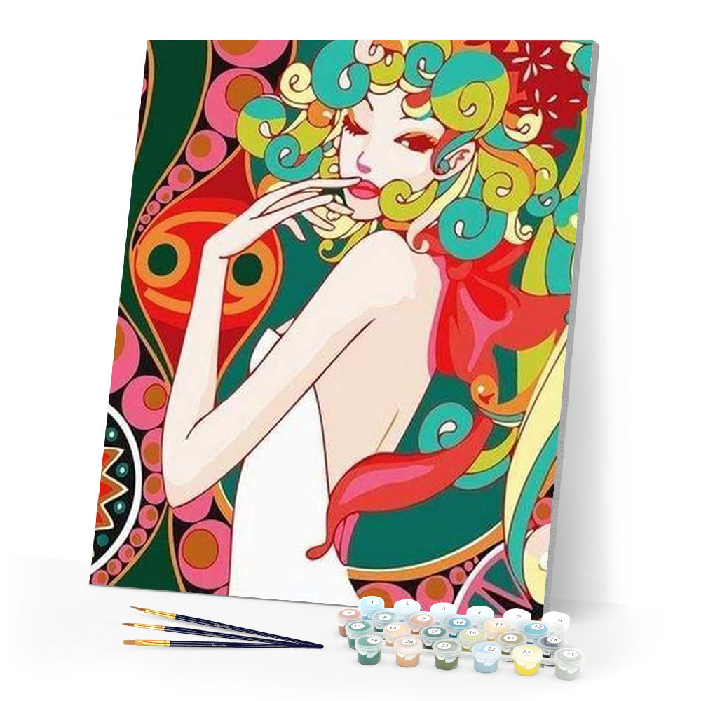 paint by numbers | Asian Pop Art | easy portrait world | FiguredArt