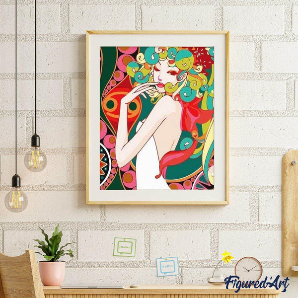 paint by numbers | Asian Pop Art | easy portrait world | FiguredArt