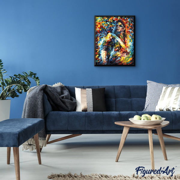 paint by numbers | Painted Michael Jackson | advanced Pop Art portrait | FiguredArt