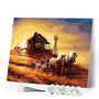 paint by numbers | Horses in Mississippi Ranch | animals easy landscapes | FiguredArt