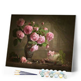 paint by numbers | Retro flowers | flowers intermediate | FiguredArt