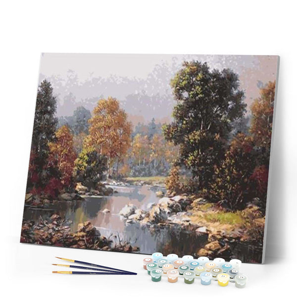 paint by numbers | Forest landscape | advanced landscapes | FiguredArt