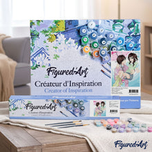 Load image into Gallery viewer, paint by numbers | Under the Rain | easy kids romance | FiguredArt
