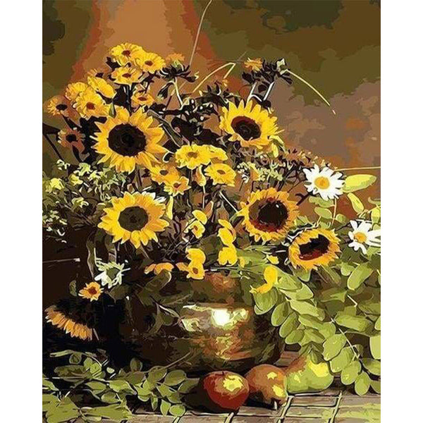paint by numbers | Sunflowers and Fruits | easy landscapes | FiguredArt