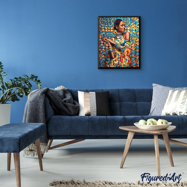 paint by numbers | Woman in Traditional Clothes | advanced world | FiguredArt