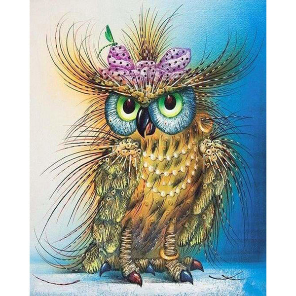 paint by numbers | Colorful Pretty Owl | advanced animals owls | FiguredArt