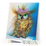paint by numbers | Colorful Pretty Owl | advanced animals owls | FiguredArt