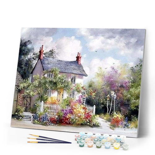 paint by numbers | Quiet neighbourhood | advanced landscapes | FiguredArt