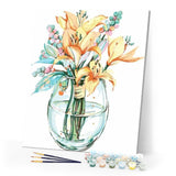 paint by numbers | Lilies in Bottle | easy flowers | FiguredArt