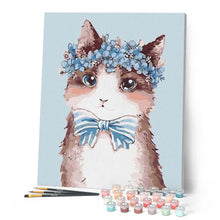 Load image into Gallery viewer, paint by numbers | Mrs. Cat | animals cats easy | FiguredArt