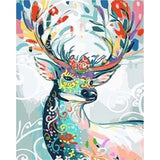 paint by numbers | Multicolor Deer | animals deer easy | FiguredArt