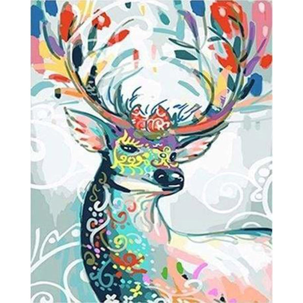 paint by numbers | Multicolor Deer | animals deer easy | FiguredArt