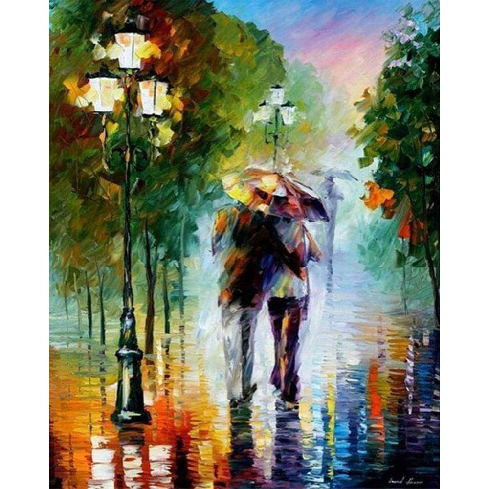 paint by numbers | Romanticism under the Rain | advanced landscapes romance | FiguredArt