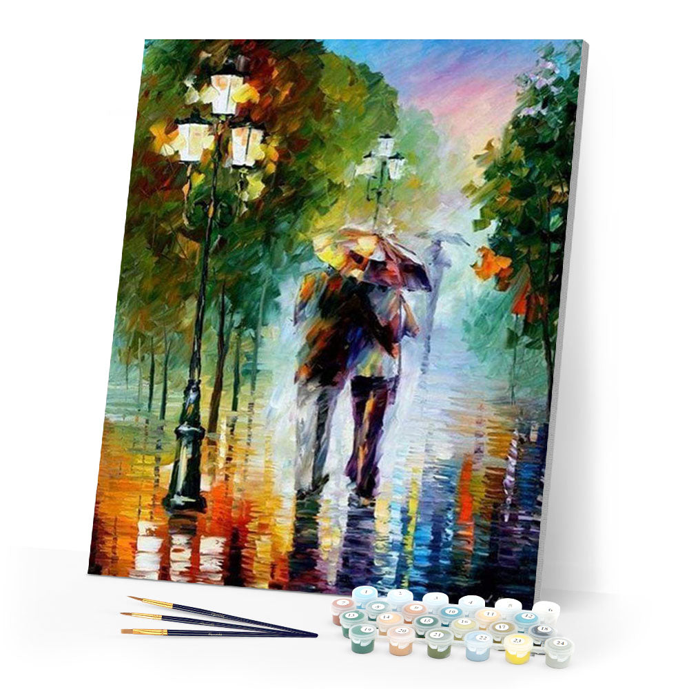 paint by numbers | Romanticism under the Rain | advanced landscapes romance | FiguredArt