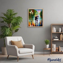 Load image into Gallery viewer, paint by numbers | Romanticism under the Rain | advanced landscapes romance | FiguredArt