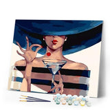 paint by numbers | Martini Time | beginners easy portrait | FiguredArt