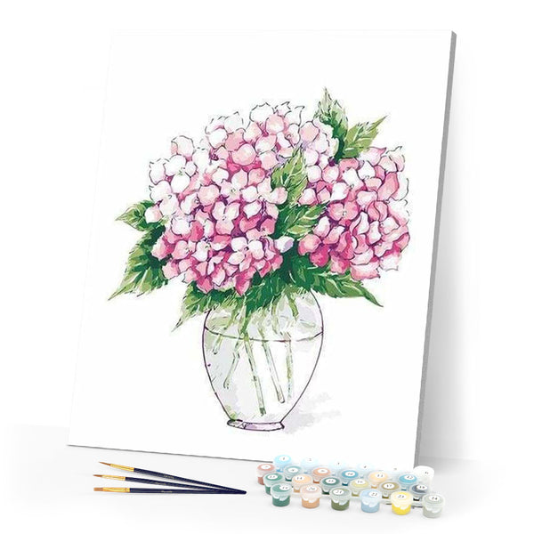 paint by numbers | Vase and Flowers | easy flowers | FiguredArt