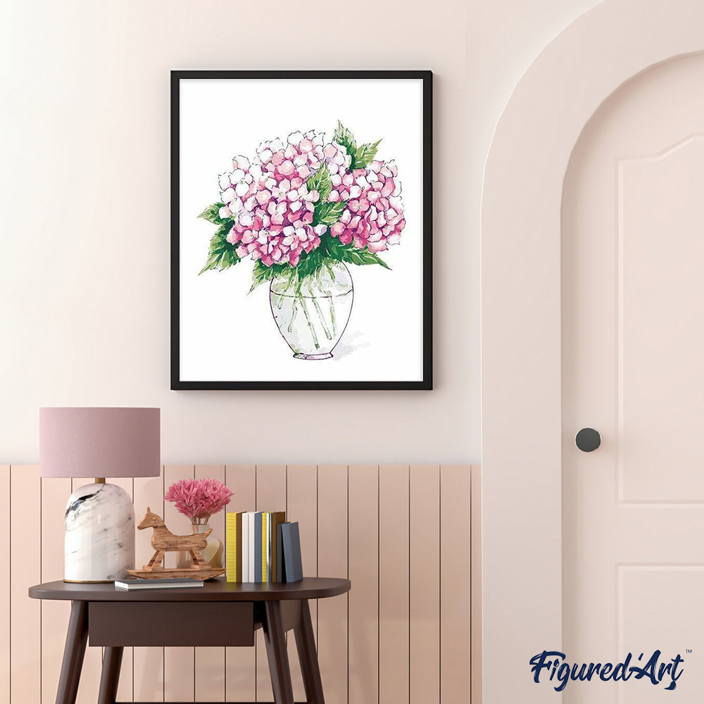 paint by numbers | Vase and Flowers | easy flowers | FiguredArt