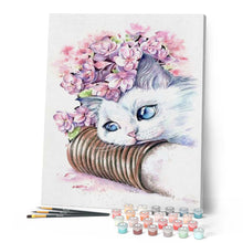 Load image into Gallery viewer, paint by numbers | Cute Kitty | advanced animals cats flowers | FiguredArt