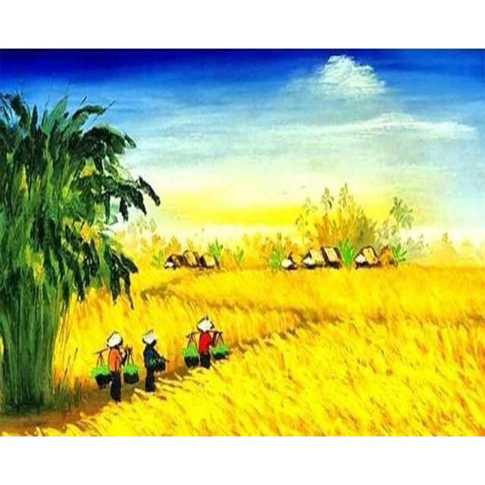 paint by numbers | Summer in the Fields | advanced landscapes | FiguredArt