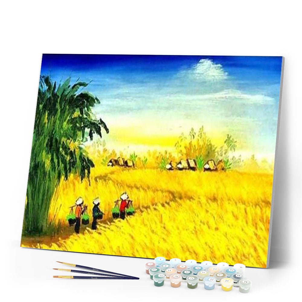 paint by numbers | Summer in the Fields | advanced landscapes | FiguredArt