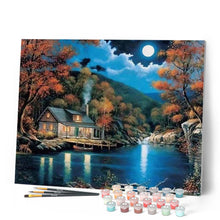Load image into Gallery viewer, paint by numbers | Full Moon Night | advanced romance | FiguredArt