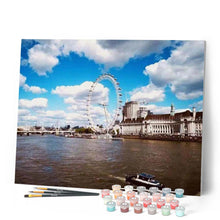 Load image into Gallery viewer, paint by numbers | London Great Wheel | advanced cities | FiguredArt