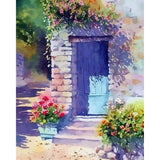 paint by numbers | In front of flowers | flowers intermediate | FiguredArt