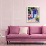 paint by numbers | In front of flowers | flowers intermediate | FiguredArt