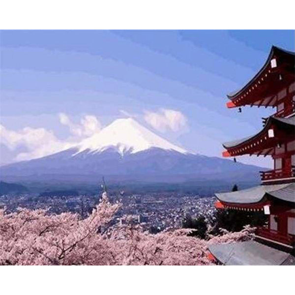 paint by numbers | Japan Mountain | advanced landscapes | FiguredArt