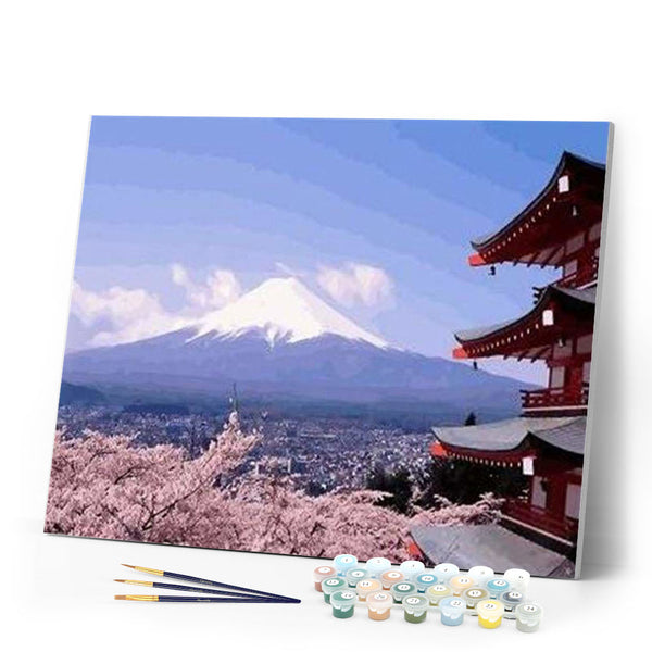paint by numbers | Japan Mountain | advanced landscapes | FiguredArt