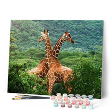 Load image into Gallery viewer, paint by numbers | Two Giraffes | advanced animals giraffes | FiguredArt