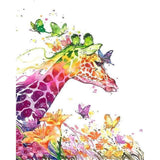 paint by numbers | Modern and Colorful Giraffe | animals easy giraffes | FiguredArt
