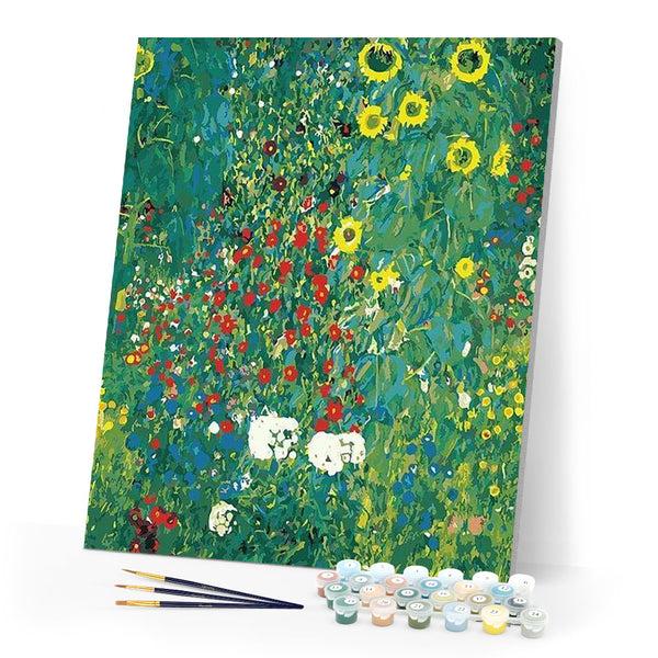 paint by numbers | Kerim - Sunflower Garden | advanced famous paintings | FiguredArt