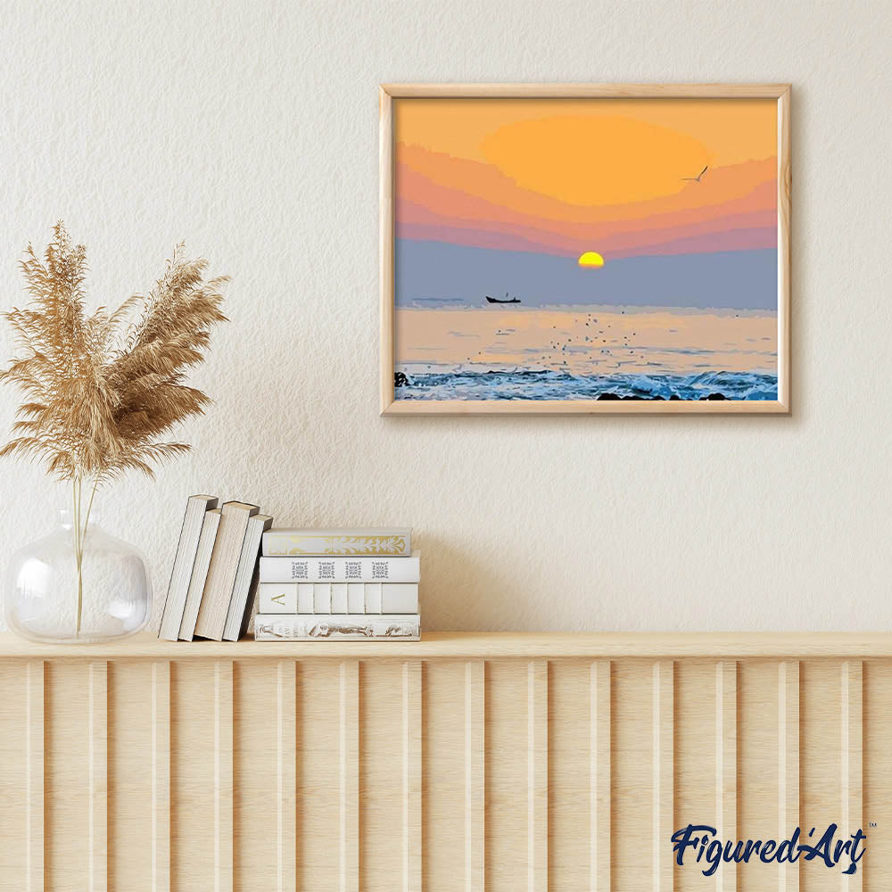 paint by numbers | Maritime day | easy landscapes | FiguredArt