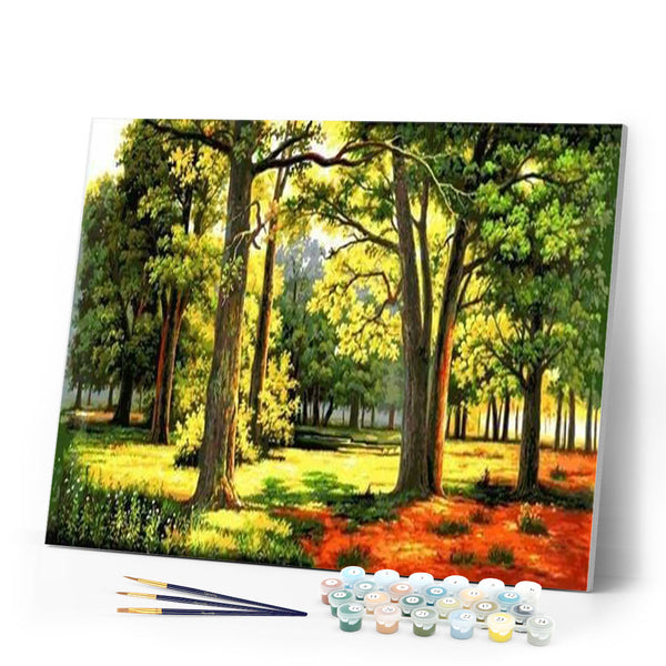 paint by numbers | Sunny Forest | advanced landscapes | FiguredArt