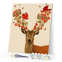 paint by numbers | Deer and Birds | animals deer easy | FiguredArt