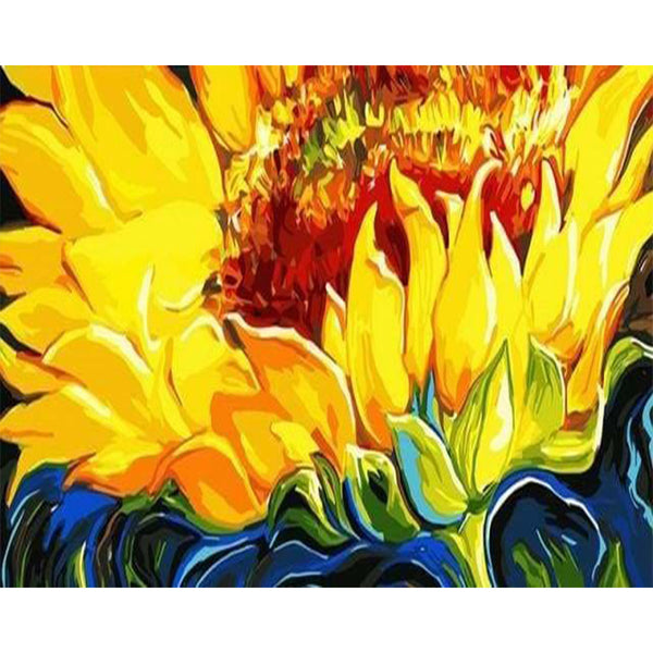 paint by numbers | Yellow Sunflowers | easy flowers | FiguredArt